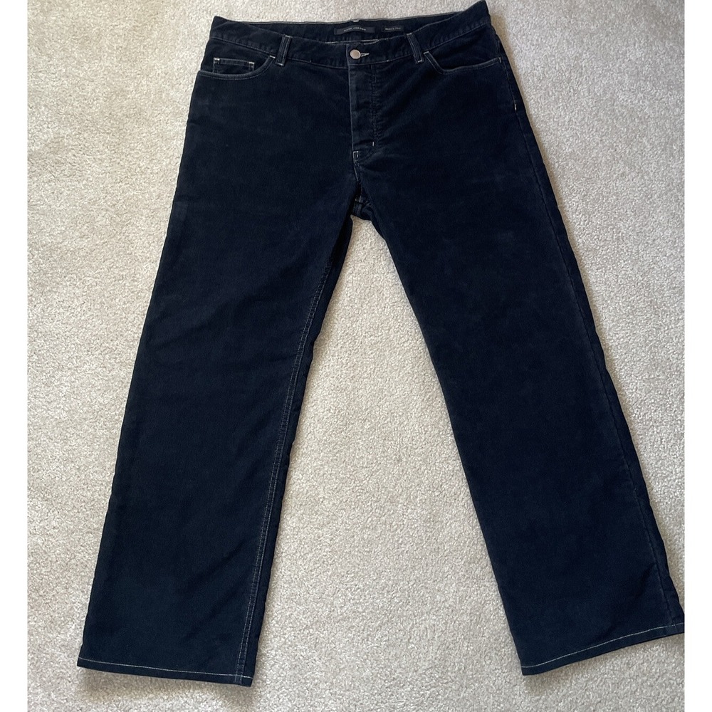 VTG Marc Jacobs Made in Italy Black Corduroy Pants Gibo SpA Men's US 38 RARE Y2K